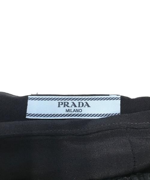 PRADA（プラダ）PRADA (プラダ) レーススカート ブラック サイズ:38の古着・服飾アイテム
