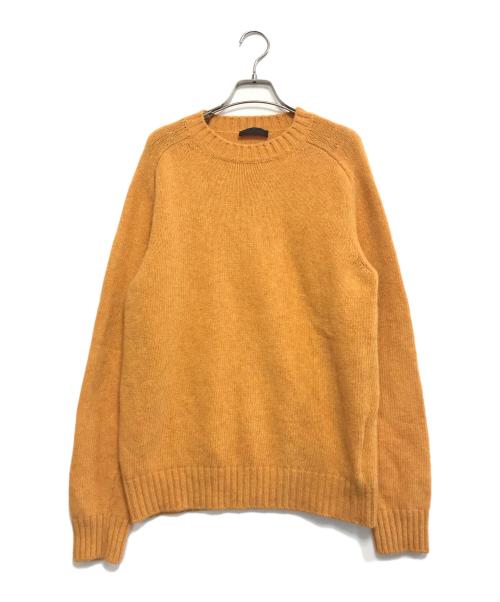 PRADA（プラダ）PRADA (プラダ) ウールニット オレンジ サイズ:50の古着・服飾アイテム