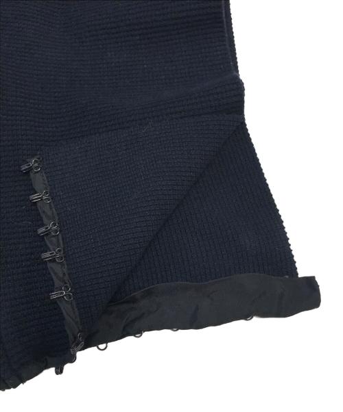 MIU MIU（ミュウミュウ）MIU MIU (ミュウミュウ) 異素材切替スカート ブラック サイズ:SIZE42の古着・服飾アイテム