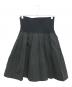 MIU MIU（ミュウミュウ）の古着「異素材切替スカート」｜ブラック