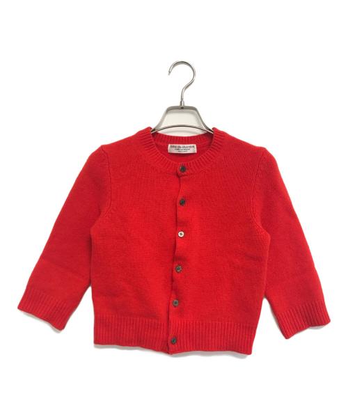 ROBE DE CHAMBRE COMME DES GARCONS（ローブドシャンブル コムデギャルソン）ROBE DE CHAMBRE COMME DES GARCONS (ローブドシャンブル コムデギャルソン) ウールカシミヤニットカーディガン レッド サイズ:表記なしの古着・服飾アイテム