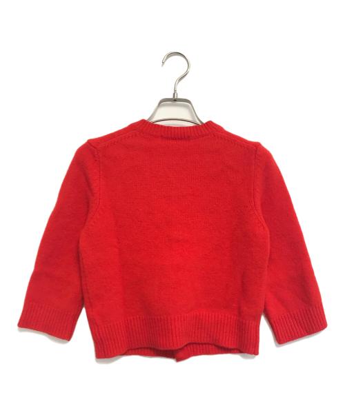 ROBE DE CHAMBRE COMME DES GARCONS（ローブドシャンブル コムデギャルソン）ROBE DE CHAMBRE COMME DES GARCONS (ローブドシャンブル コムデギャルソン) ウールカシミヤニットカーディガン レッド サイズ:表記なしの古着・服飾アイテム