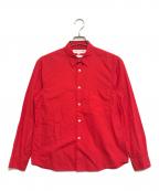 COMME des GARCONS SHIRTコムデギャルソンシャツ）の古着「プレーン長袖シャツ」｜レッド