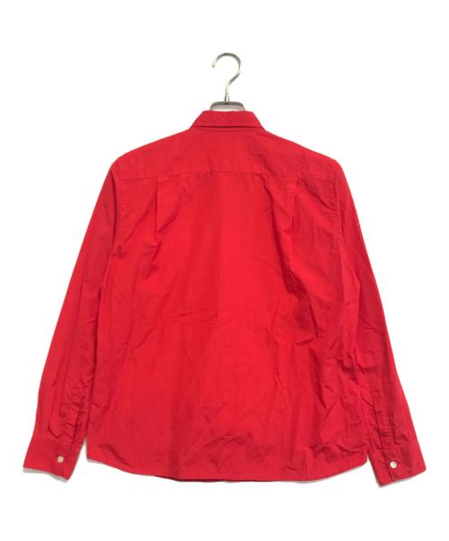 COMME des GARCONS SHIRT（コムデギャルソンシャツ）COMME des GARCONS SHIRT (コムデギャルソンシャツ) プレーン長袖シャツ レッド サイズ:Sの古着・服飾アイテム