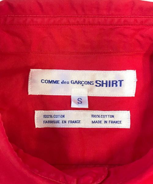 COMME des GARCONS SHIRT（コムデギャルソンシャツ）COMME des GARCONS SHIRT (コムデギャルソンシャツ) プレーン長袖シャツ レッド サイズ:Sの古着・服飾アイテム