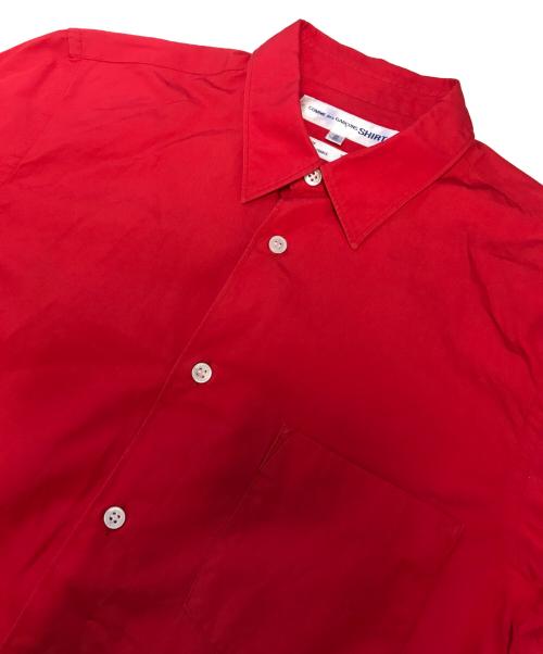 COMME des GARCONS SHIRT（コムデギャルソンシャツ）COMME des GARCONS SHIRT (コムデギャルソンシャツ) プレーン長袖シャツ レッド サイズ:Sの古着・服飾アイテム