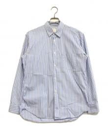 COMME des GARCONS SHIRT（コムデギャルソンシャツ）の古着「ストライプシャツ」｜ブルー