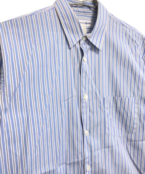 COMME des GARCONS SHIRT（コムデギャルソンシャツ）COMME des GARCONS SHIRT (コムデギャルソンシャツ) ストライプシャツ ブルー サイズ:Sの古着・服飾アイテム