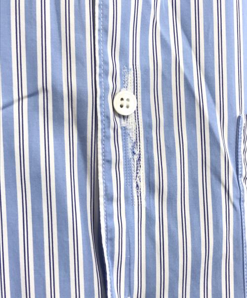 COMME des GARCONS SHIRT（コムデギャルソンシャツ）COMME des GARCONS SHIRT (コムデギャルソンシャツ) ストライプシャツ ブルー サイズ:Sの古着・服飾アイテム