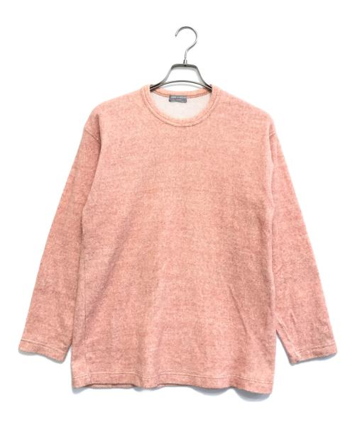 COMME des GARCONS HOMME（コムデギャルソン オム）COMME des GARCONS HOMME (コムデギャルソン オム) パイル地L/Sカットソー ピンク サイズ:表記なしの古着・服飾アイテム