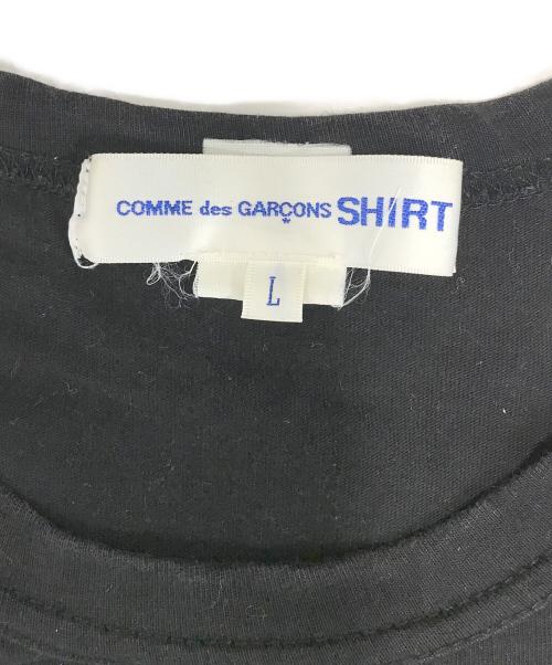 COMME des GARCONS SHIRT（コムデギャルソンシャツ）COMME des GARCONS SHIRT (コムデギャルソンシャツ) ポケット付tシャツ ブラック サイズ:Lの古着・服飾アイテム