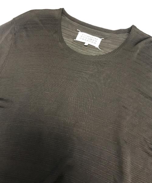 Maison Margiela（メゾンマルジェラ）Maison Margiela (メゾンマルジェラ) レーヨンクルーネックサマーニット ブラウン サイズ:Lの古着・服飾アイテム