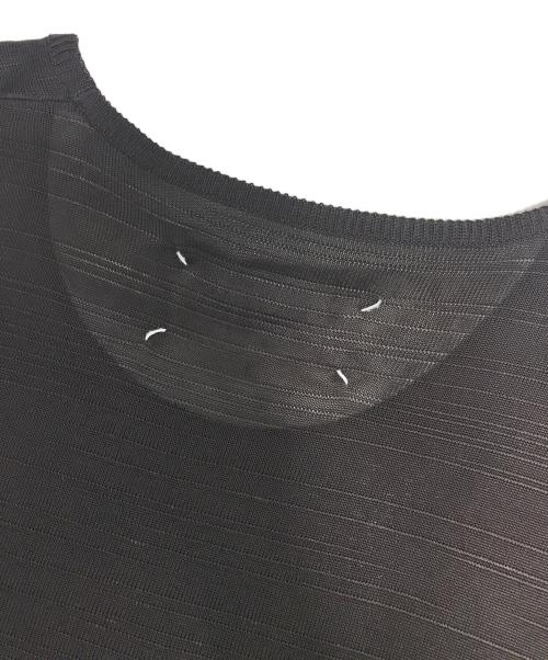 Maison Margiela（メゾンマルジェラ）Maison Margiela (メゾンマルジェラ) レーヨンクルーネックサマーニット ブラウン サイズ:Lの古着・服飾アイテム