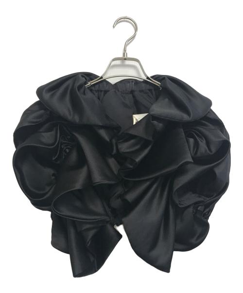 COMME des GARCONS（コムデギャルソン）COMME des GARCONS (コムデギャルソン) ギャザーフリルボレロジレ ブラック サイズ:Sの古着・服飾アイテム