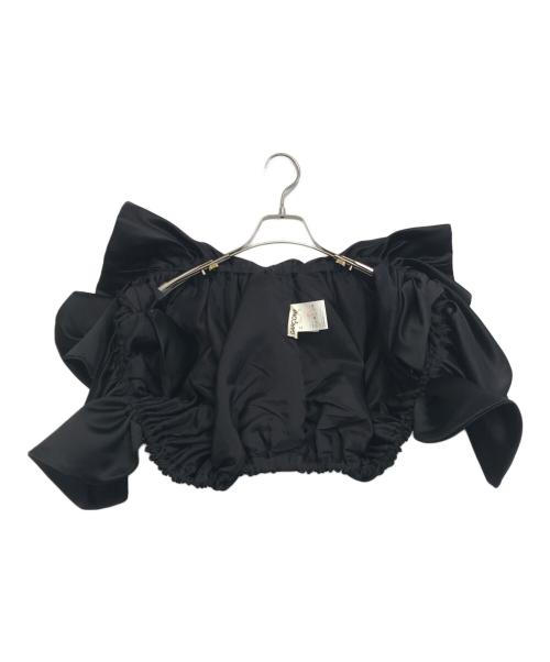 COMME des GARCONS（コムデギャルソン）COMME des GARCONS (コムデギャルソン) ギャザーフリルボレロジレ ブラック サイズ:Sの古着・服飾アイテム
