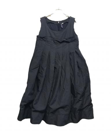 C1007 美品　コムデギャルソン 90S ワンピース ジャンパースカート 黒M 中古・古着通販】COMME des GARCONS (コムデギャルソン) プリーツ