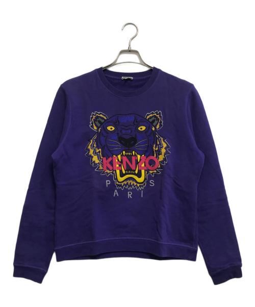 KENZO（ケンゾー）KENZO (ケンゾー) タイガー刺繍スウェット パープル サイズ:XLの古着・服飾アイテム