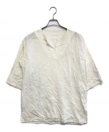 nobuyuki matsui（ノブユキマツイ）の古着「シルクコットンプルオーバーシャツ」｜アイボリー