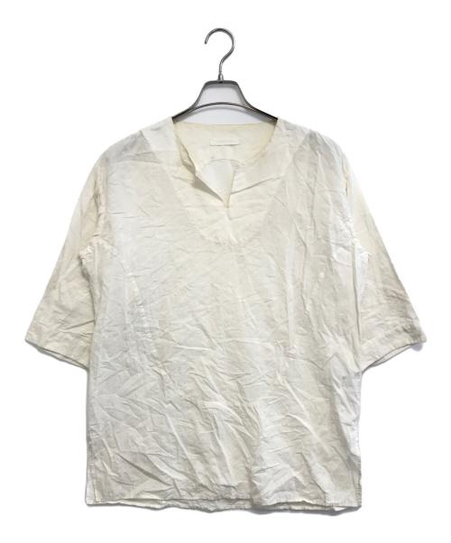 nobuyuki matsui（ノブユキマツイ）nobuyuki matsui (ノブユキマツイ) シルクコットンプルオーバーシャツ アイボリー サイズ:2の古着・服飾アイテム