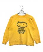 VINTAGEヴィンテージ）の古着「ラグランスウェット」｜イエロー