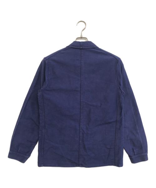 GERGOVIE（ゲルゴヴィア）GERGOVIE (ゲルゴヴィア) フレンチモールスキンワークジャケット ブルー サイズ:表記なしの古着・服飾アイテム