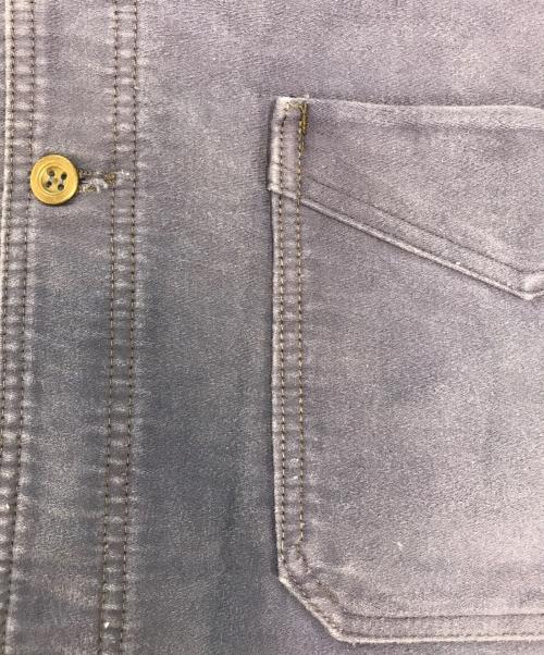 GERGOVIE（ゲルゴヴィア）GERGOVIE (ゲルゴヴィア) フレンチモールスキンワークジャケット ブルー サイズ:表記なしの古着・服飾アイテム