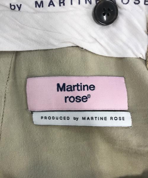 MARTINE ROSE（マーティン・ローズ）MARTINE ROSE (マーティン・ローズ) フレアカーゴチノパン ベージュ サイズ:XSの古着・服飾アイテム