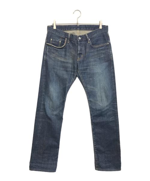 Hysteric Glamour（ヒステリックグラマー）Hysteric Glamour (ヒステリックグラマー) スタッズ5ポケットデニムパンツ インディゴ サイズ:32の古着・服飾アイテム