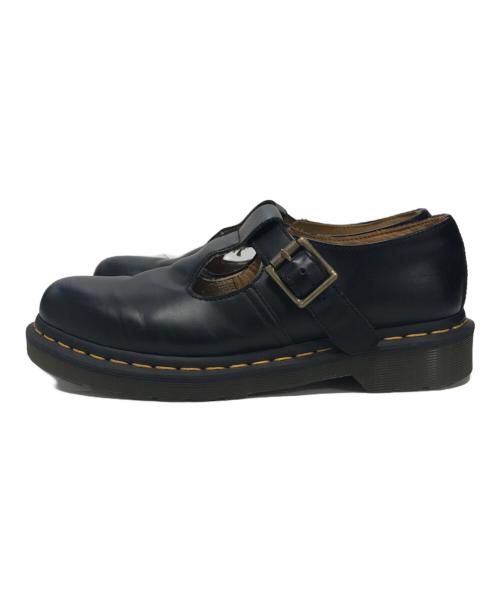 Dr.Martens（ドクターマーチン）Dr.Martens (ドクターマーチン) ストラップ付きレザーシューズ ブラック サイズ:5の古着・服飾アイテム