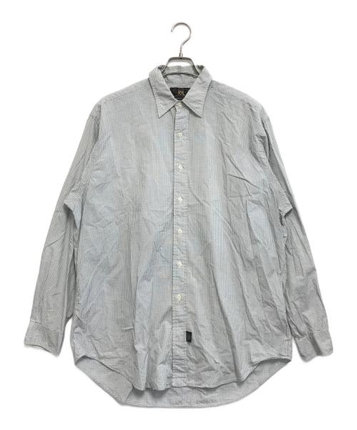 RRL（ダブルアールエル）RRL (ダブルアールエル) チェックシャツ グレー サイズ:Lの古着・服飾アイテム