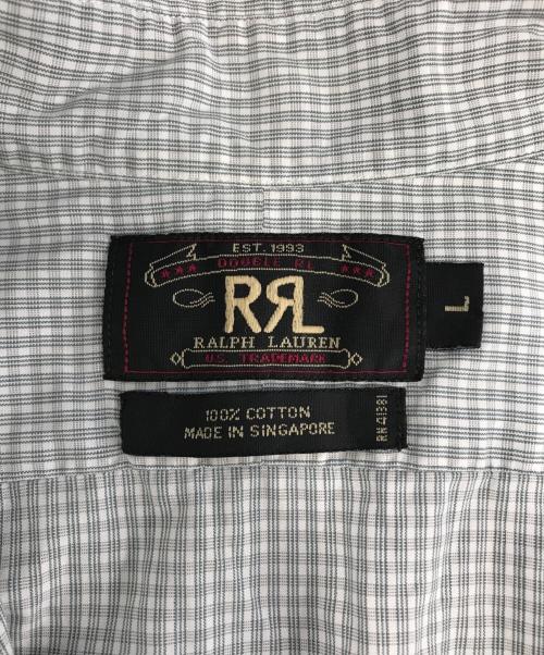 RRL（ダブルアールエル）RRL (ダブルアールエル) チェックシャツ グレー サイズ:Lの古着・服飾アイテム
