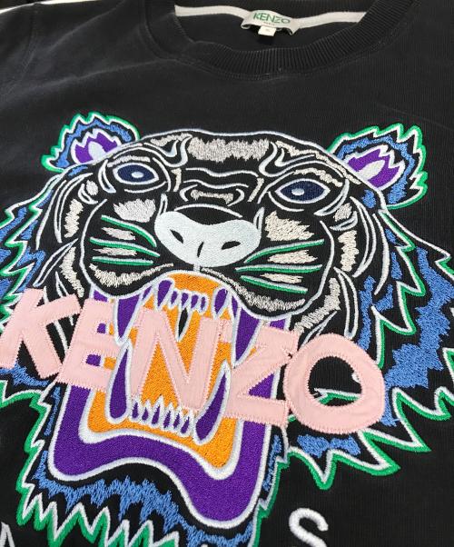 KENZO（ケンゾー）KENZO (ケンゾー) タイガー刺繍スウェット ブラック サイズ:Sの古着・服飾アイテム