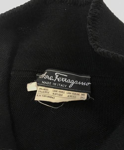 Salvatore Ferragamo（サルヴァトーレ フェラガモ）Salvatore Ferragamo (サルヴァトーレ フェラガモ) ニットカーディガン ブラック サイズ:Ｓの古着・服飾アイテム