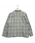 BRENT (ブレント) 開襟ウールチェックシャツ グレー サイズ:L：18000円