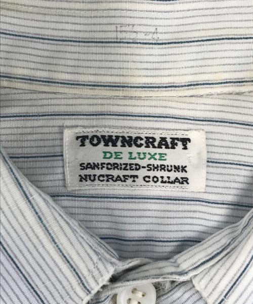 TOWN CRAFT（タウンクラフト）TOWN CRAFT (タウンクラフト) ストライプシャツ ブルー サイズ:表記なしの古着・服飾アイテム