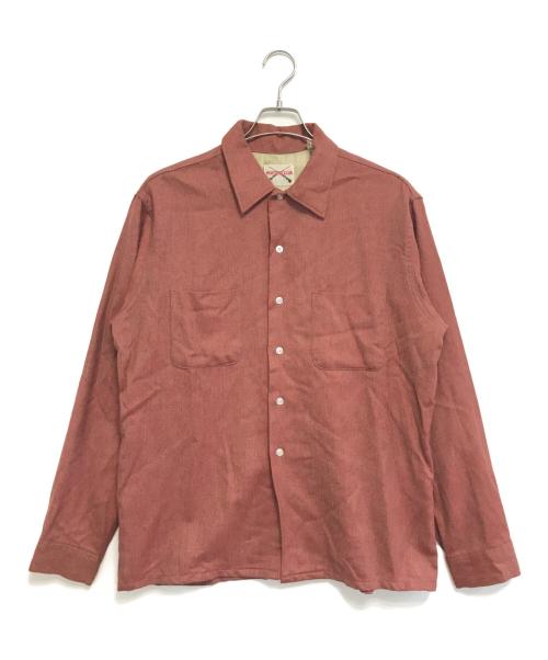 HUNTING CLUB（ハンティングクラブ）HUNTING CLUB (ハンティングクラブ) レーヨンウールシャツ レッド サイズ:Lの古着・服飾アイテム