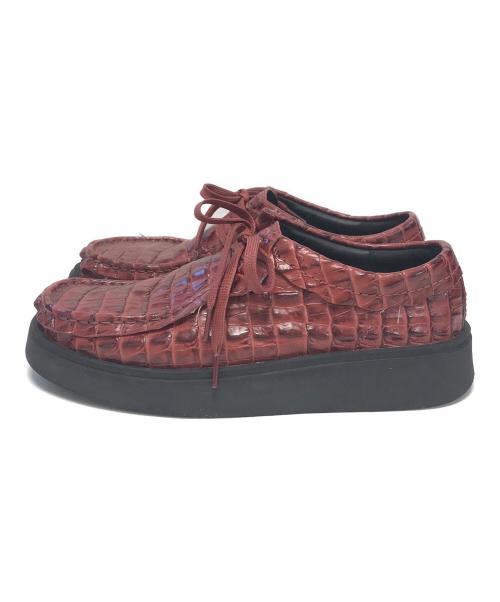 CLARKS（クラークス）CLARKS (クラークス) MARTINE ROSE (マーティン・ローズ) CUR Torview レッド サイズ:UK8/EUR42の古着・服飾アイテム