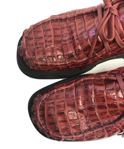 CLARKS（クラークス）CLARKS (クラークス) MARTINE ROSE (マーティン・ローズ) CUR Torview レッド サイズ:UK8/EUR42の古着・服飾アイテム