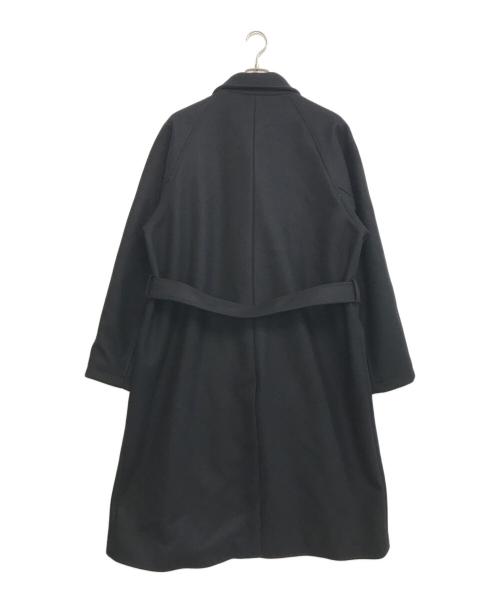 PUBLIC TOKYO（パブリックトウキョウ）PUBLIC TOKYO (パブリックトウキョウ) 140メルトン オーバーサイズ スタンドカラーコート ブラック サイズ:03の古着・服飾アイテム
