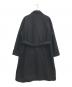 PUBLIC TOKYO (パブリックトウキョウ) 140メルトン オーバーサイズ スタンドカラーコート ブラック サイズ:03：9000円