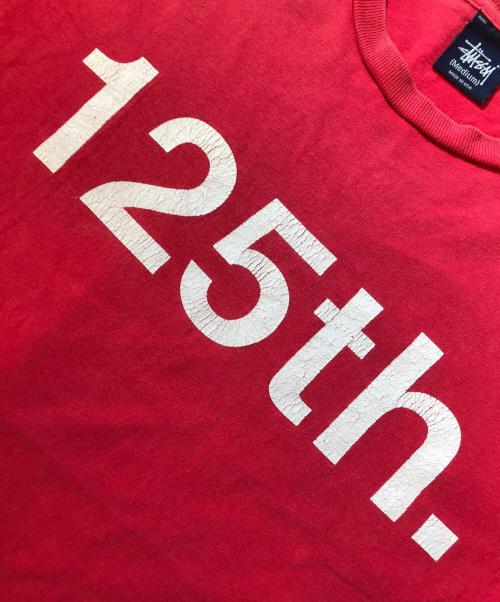 stussy（ステューシー）stussy (ステューシー) プリントTシャツ レッド サイズ:Mediumの古着・服飾アイテム