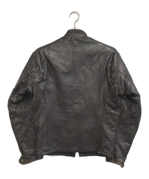 VINTAGE（ヴィンテージ）VINTAGE (ヴィンテージ) シングルライダースジャケット ブラウン サイズ:表記なしの古着・服飾アイテム