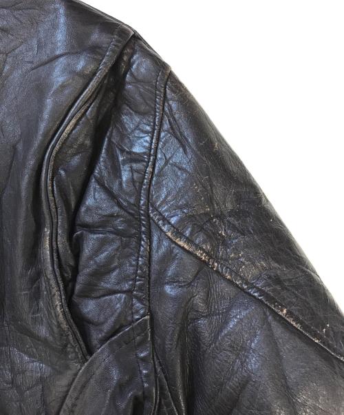 VINTAGE（ヴィンテージ）VINTAGE (ヴィンテージ) シングルライダースジャケット ブラウン サイズ:表記なしの古着・服飾アイテム