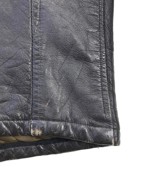 VINTAGE（ヴィンテージ）VINTAGE (ヴィンテージ) シングルライダースジャケット ブラウン サイズ:表記なしの古着・服飾アイテム