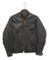 VINTAGE（ヴィンテージ）の古着「シングルライダースジャケット」｜ブラウン