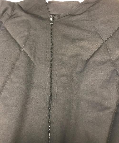 sulvam（サルバム）sulvam (サルバム) ノーカラー中綿ジャケット ブラック サイズ:Mの古着・服飾アイテム