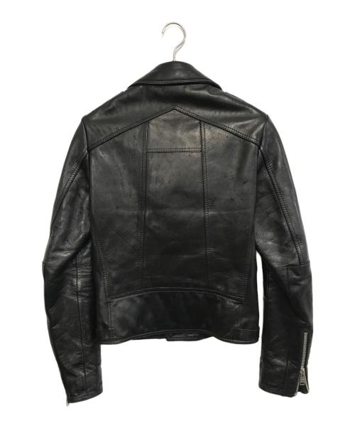 BALENCIAGA（バレンシアガ）BALENCIAGA (バレンシアガ) レザーライダースジャケット ブラック サイズ:44の古着・服飾アイテム