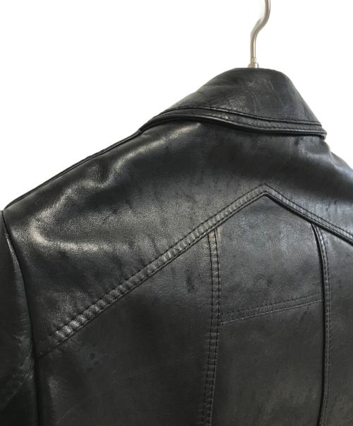 BALENCIAGA（バレンシアガ）BALENCIAGA (バレンシアガ) レザーライダースジャケット ブラック サイズ:44の古着・服飾アイテム