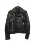 BALENCIAGA（バレンシアガ）の古着「レザーライダースジャケット」｜ブラック