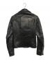 BALENCIAGA (バレンシアガ) レザーライダースジャケット ブラック サイズ:44：65000円